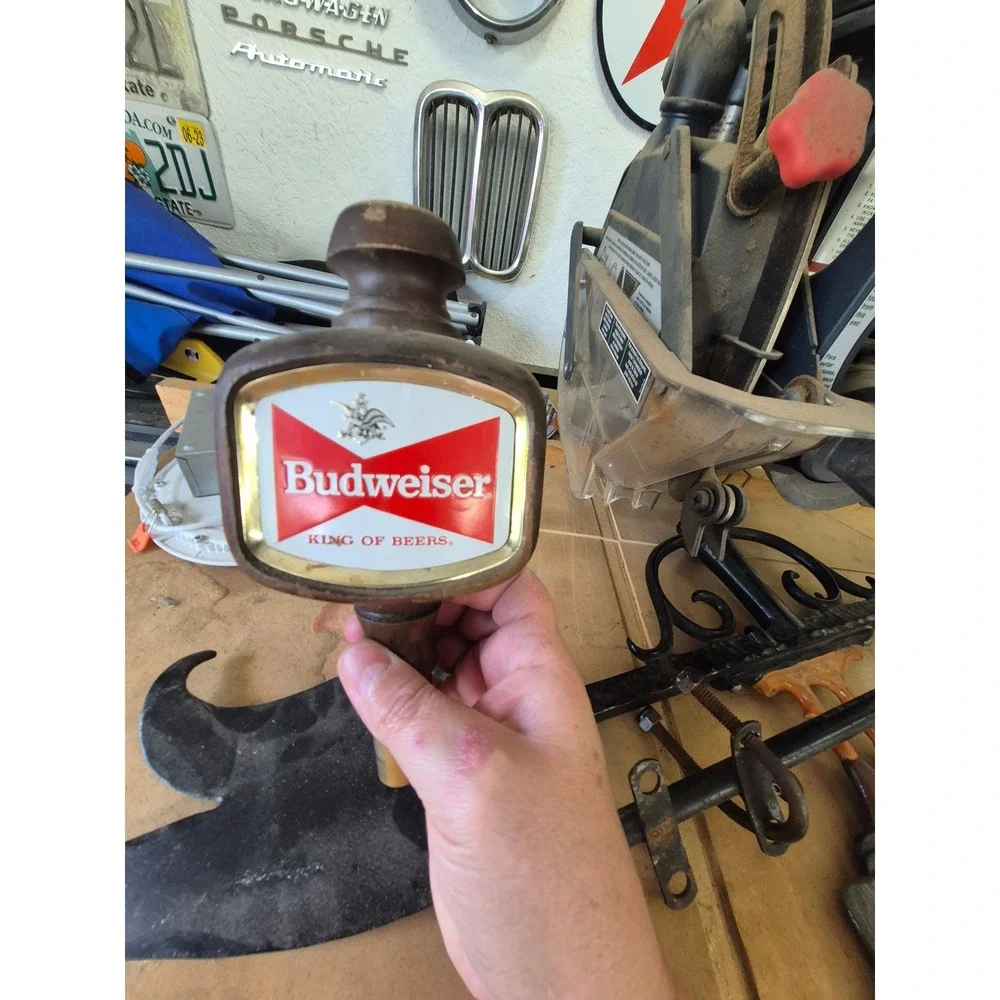 Vintage Budweiser Beer Tap Handle KING OF BEERS Bar Decor‎ Pub Sign